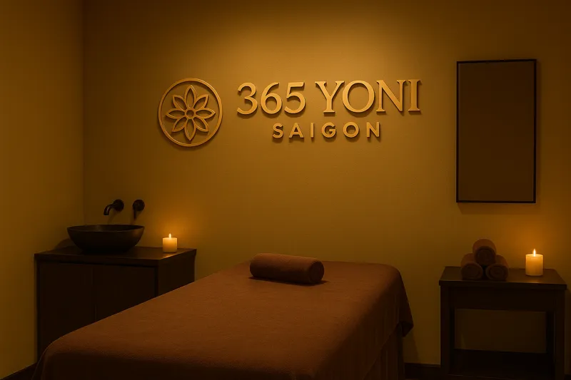 Không gian phòng massage yoni riêng tư, ấm áp tại Quận 1
